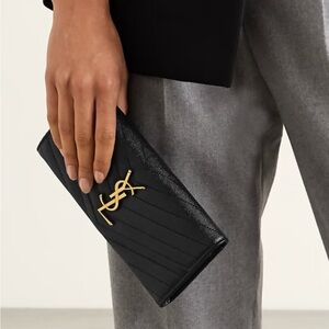 Authentic YSL wallet (CASSANDRE MATELASSÉ LARGE FLAP WALLET IN LAMBSKIN)